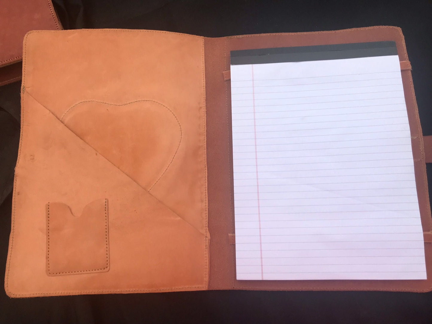 Handmade Leather ipad or tablet Journal Cover with Legal Pad, Portfolio, Leather Notepad, Legal Pad cover,