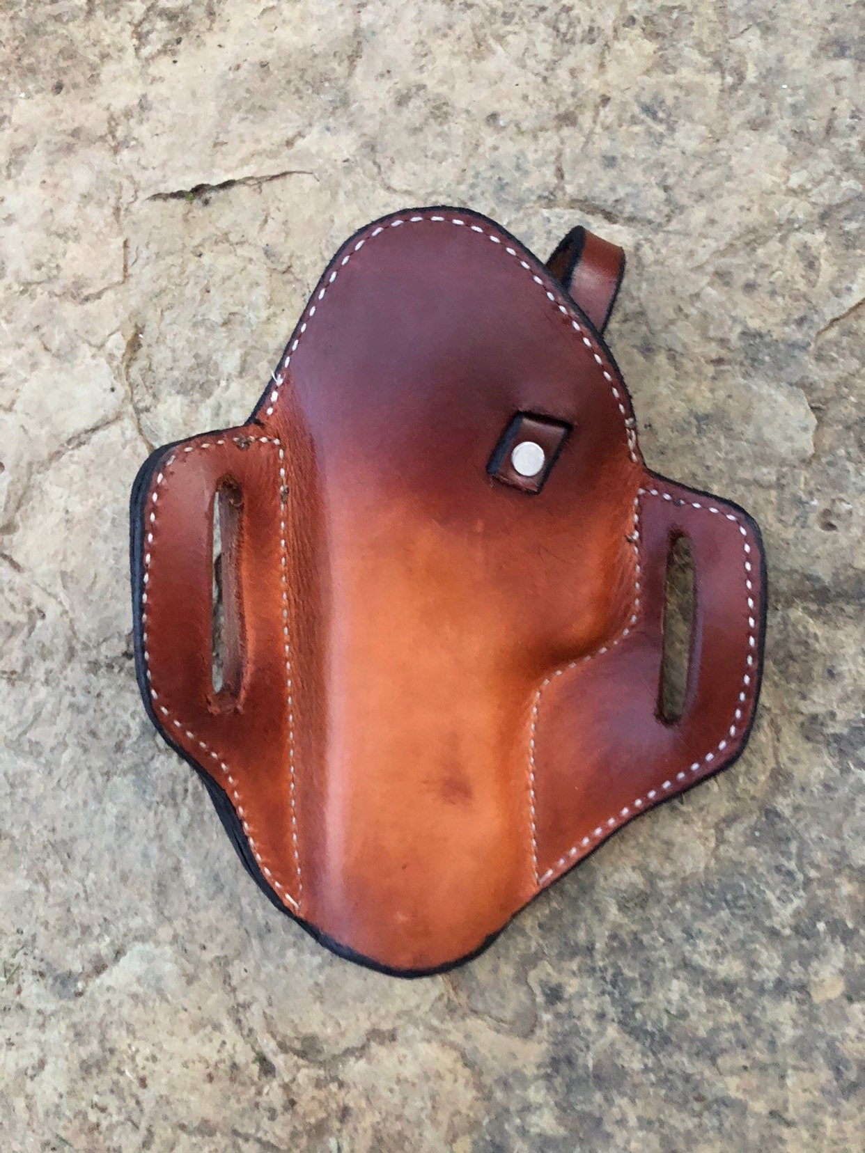 Pancake style holster, 1911 holster, Patriotic Punisher, 9mm, Sig, Ruger, Colt, Kimber, The Punisher, Handtooled Leather holster,
