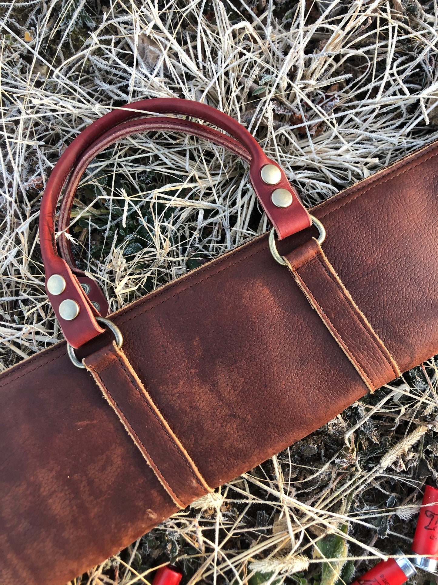 Shotgun Case, Shotgun Carrying case, Leather Shotgun Case,