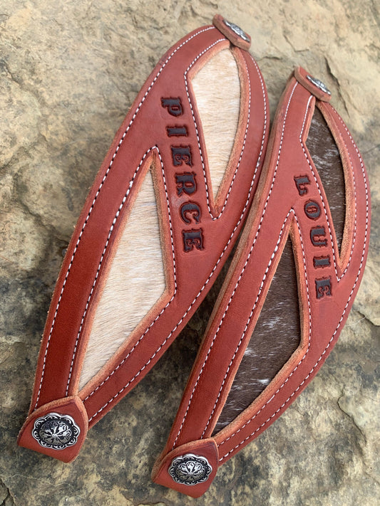 Handmade personalized Bronc Noseband, bronc noseband, leather noseband,