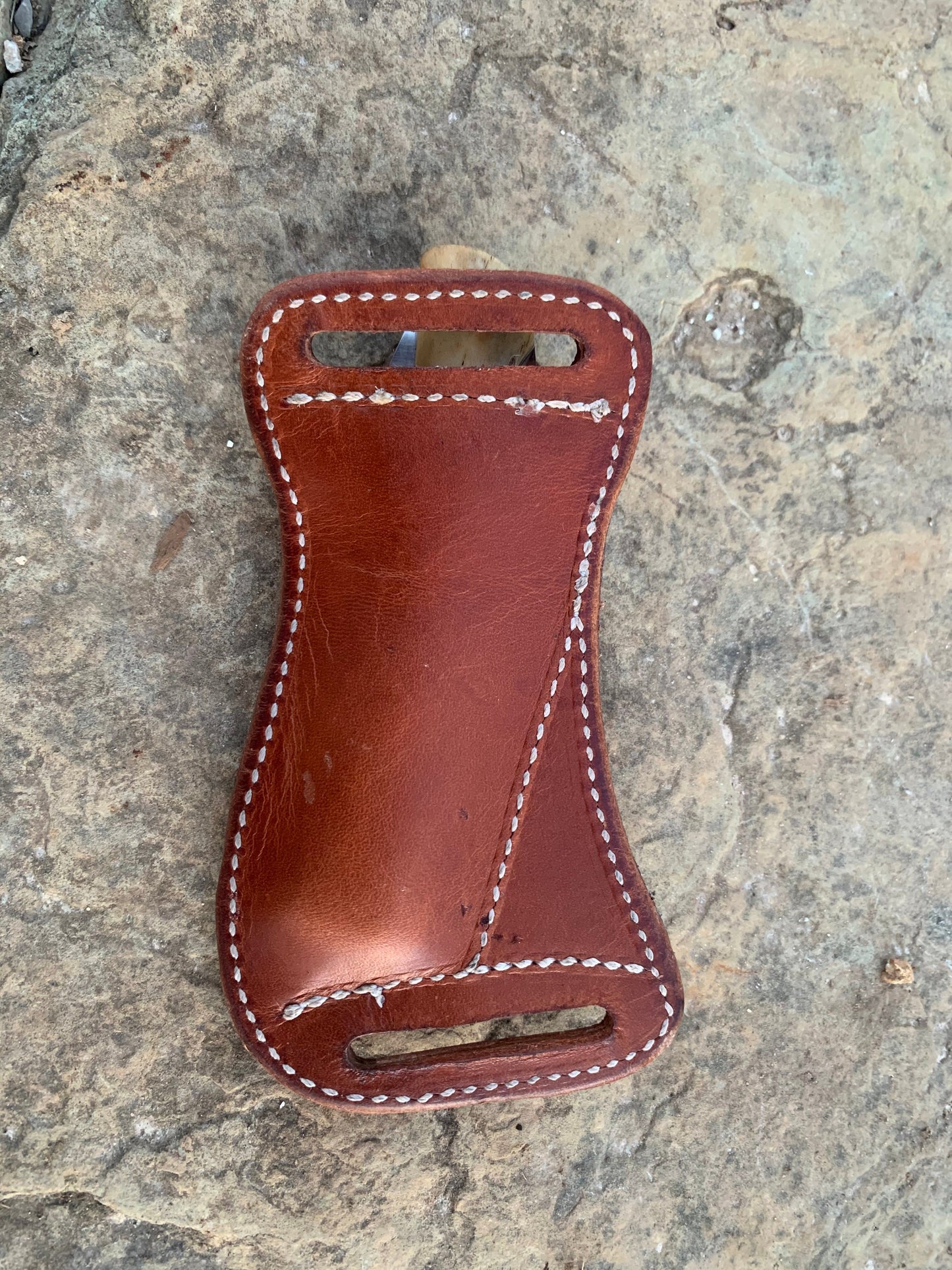 Leather Pocket knife sheath, pancake leather knife sheath, pancake knife sheath, pocket knife scabbard, pocket knife sheath