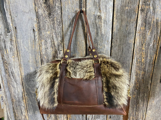 Fur Duffle Bag, Carry Bag