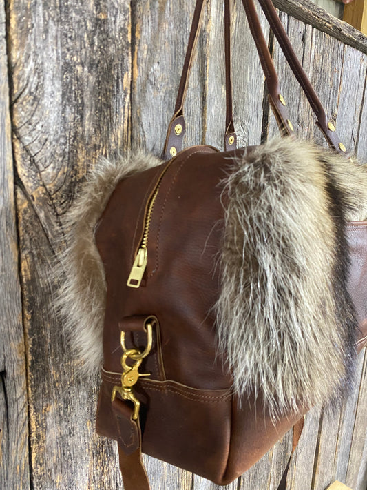 Fur Duffle Bag, Carry Bag