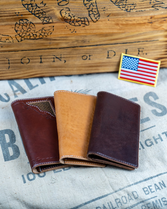 Trucker style Wallet, Check Book Cover, Leather wallet