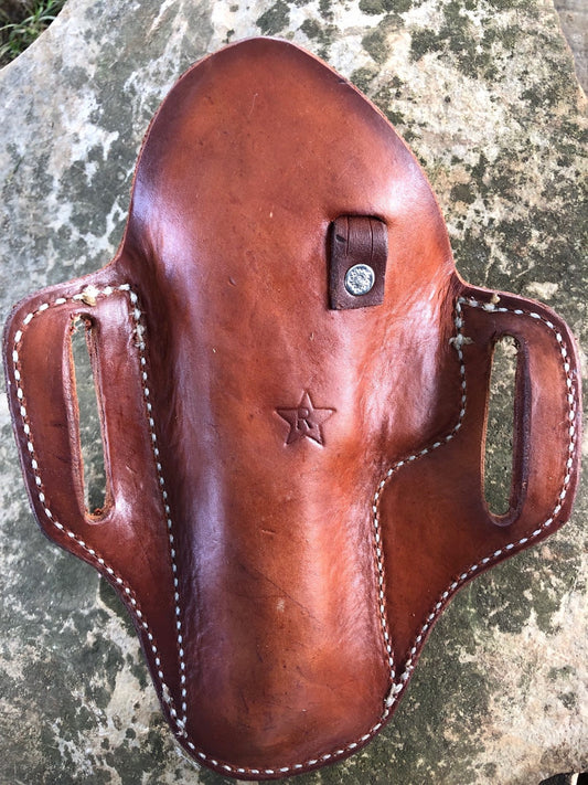 Handtooled 1911 or 9mm "Punisher" Holster, The Punisher, 1911 leather Holster, 1911 Punisher, 9mm Punisher, Hand tooled holster,