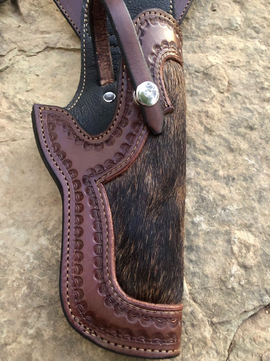 Handmade Tanned Herman Oak Leather Shoulder Holster  Fits Colt Springfield Ruger RIA Remington ATI Model 1911