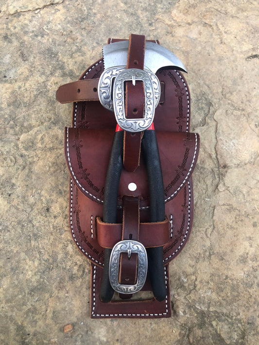 Rear Cinch Bag, Fencing Plier Bag, Fencing Plier with Bag, Ranch tools, Cattle Ranching, Gift for Rancher, Gift for Dad,
