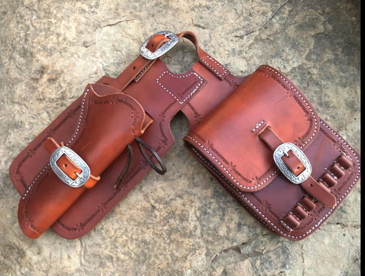 Saddle Horn Holster, Saddle Holster, Leather revolver holster, revolver holster, Saddle Holster, Holster for saddle, Gift for rancher,