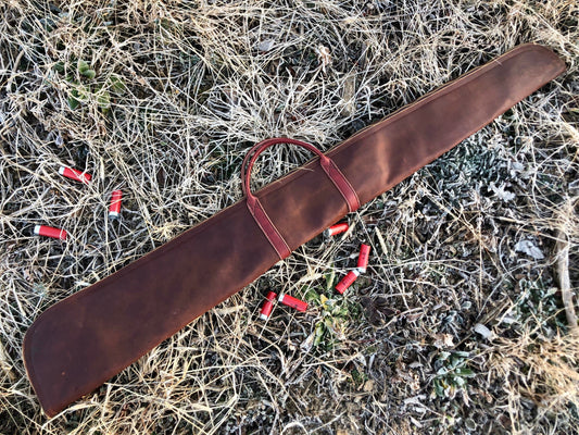 Shotgun  Case, Shotgun Carrying case, Leather Shotgun Case,