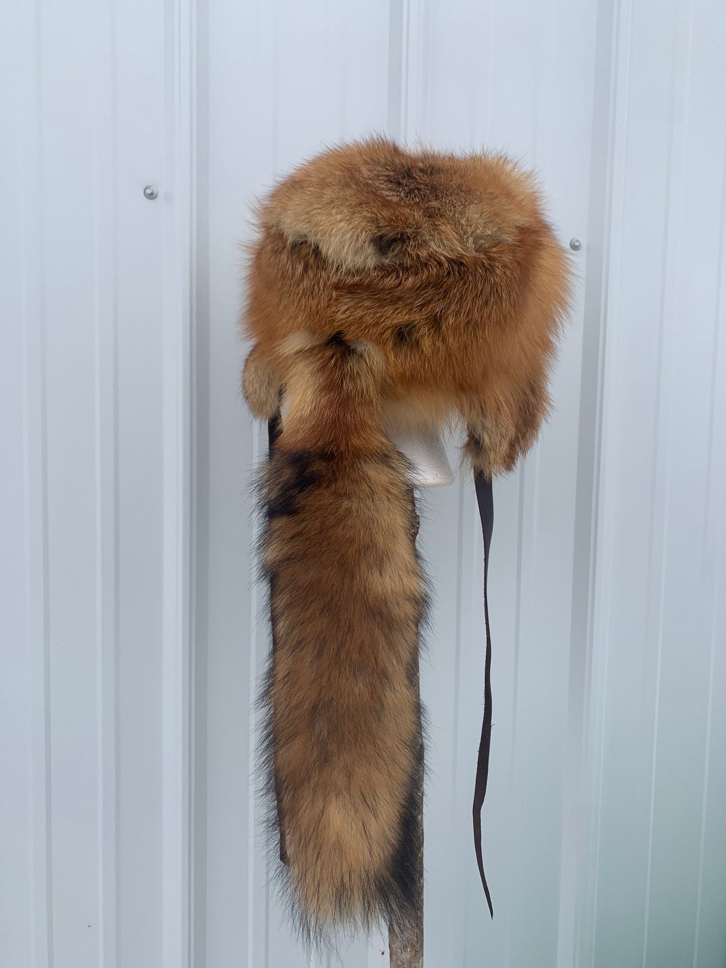 Authentic Wild Fox trapper hat, Fox fur hat, lined fur hat, winter hat, trapper hat, wild fox fur hat, fox hat