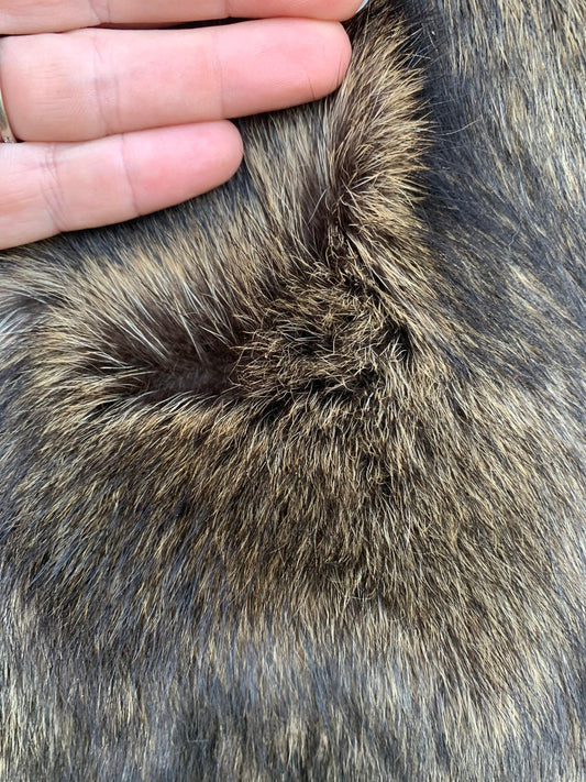Professionally Soft tanned 3XL #1 Grade Nebraska Raccoon/Coon hide/pelt, Racoon Pelt, Racoon Fur, Craft Fur, Garment Tanned racoon