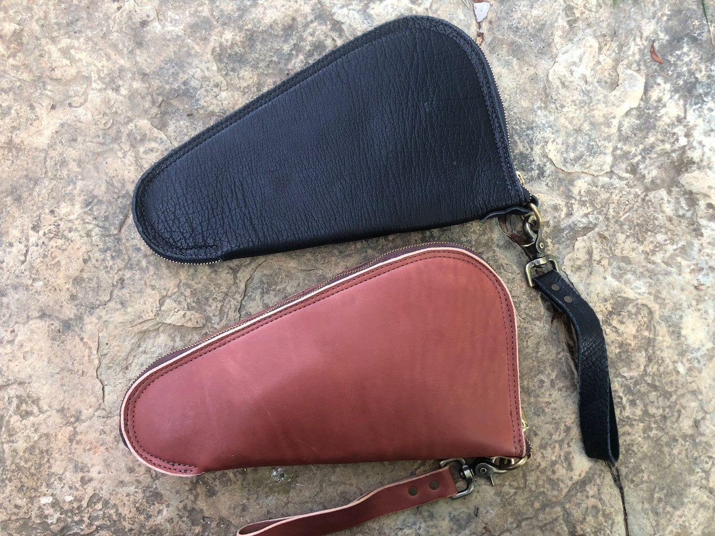 Leather Pistol Carrying Case, Pistol Case, Lined Pistol Case,