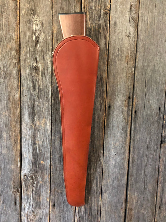 Handmade leather shoulder rifle carrying case, leather rifle case, rifle case, should case, rifle scabbard