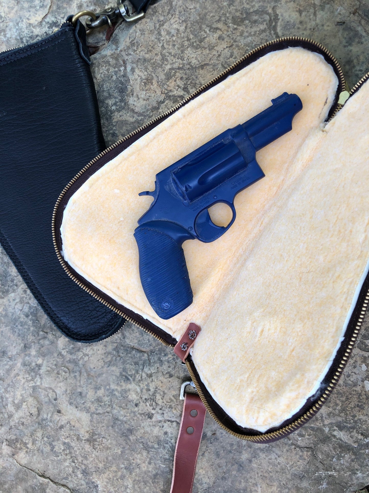 Leather Pistol Carrying Case, Pistol Case, Lined Pistol Case,