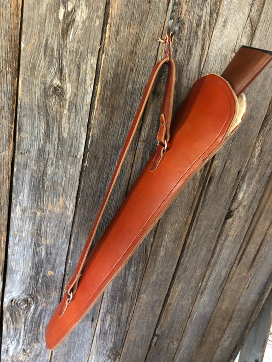 Handmade leather shoulder rifle carrying case, leather rifle case, rifle  case, should case, rifle scabbard